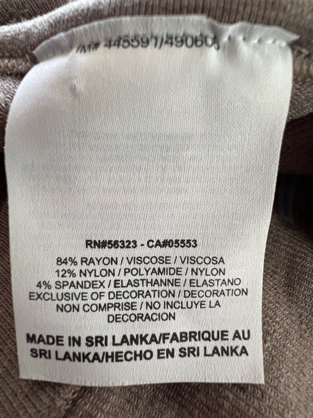 Nike Women's Racerback Sports Top Light Brown/white Inner Bra Size L - Picture 6 of 6